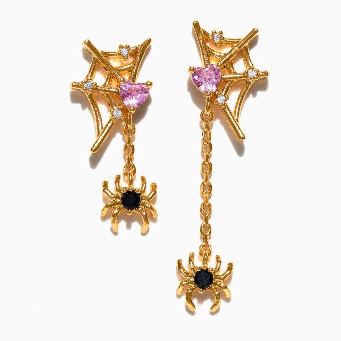 Halloween Black Cat Pumpkin Skull Stud Earrings