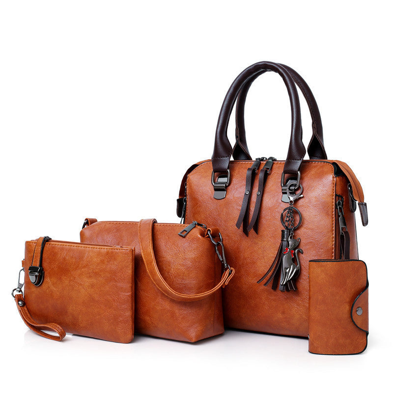 Fashion Women Four-Piece Set Retro Handbag Set