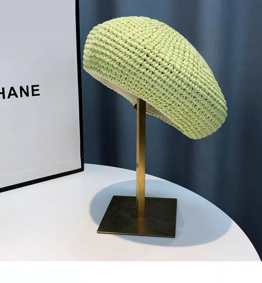 Summer Women Fashion Casual Breathable Straw Woven Beret