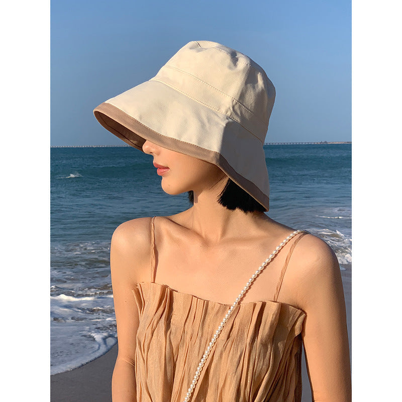 Sombreros tipo cubo con protección solar de moda de verano para mujer