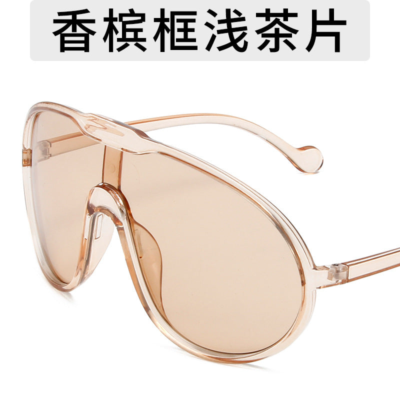 Gafas de sol personalizadas con montura grande exagerada de moda
