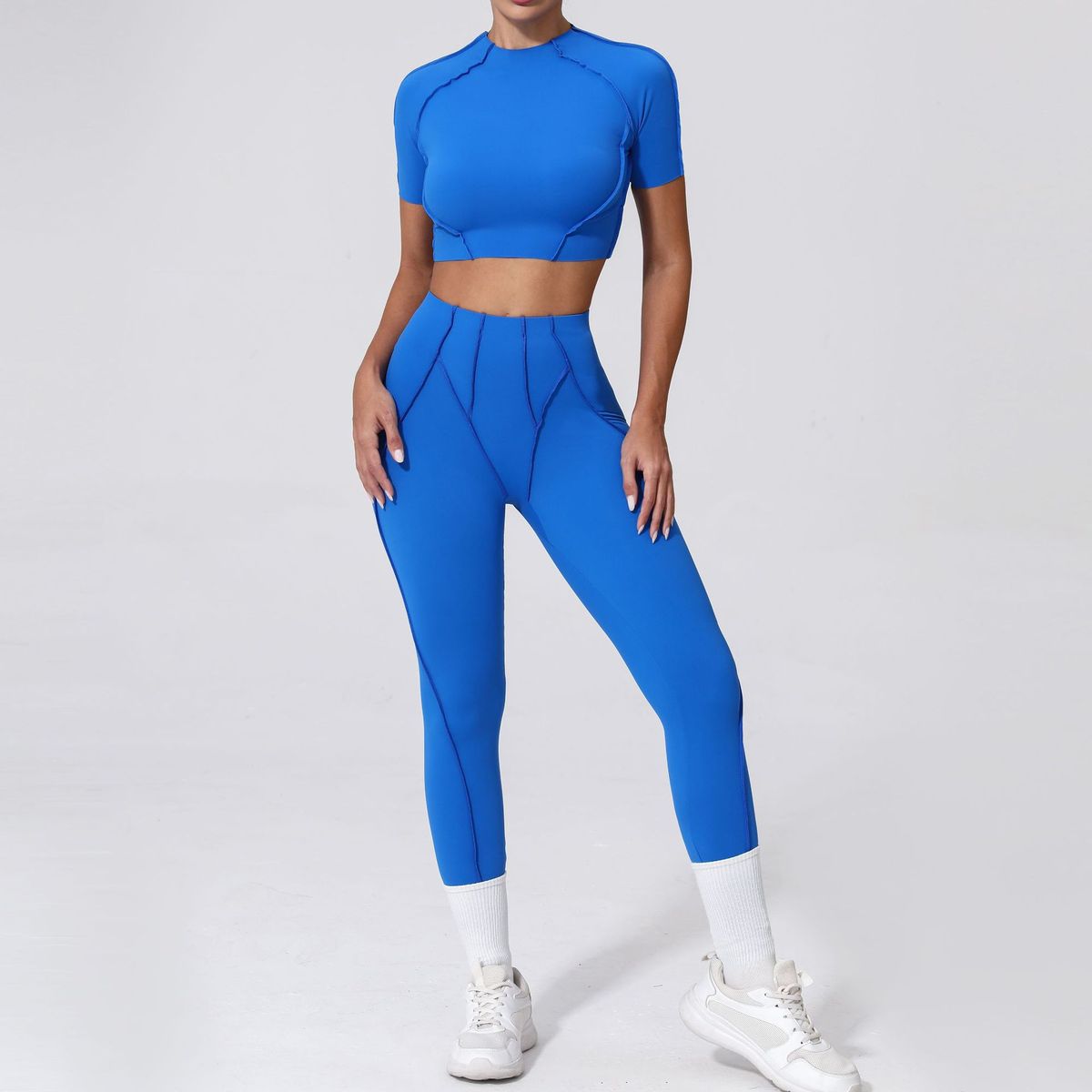 Yoga Quick-Drying Tight Short-Sleeved Fitness Set