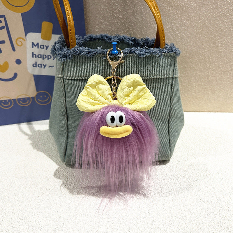 Cute Bow Doll Keychain Plush Cartoon Pendant