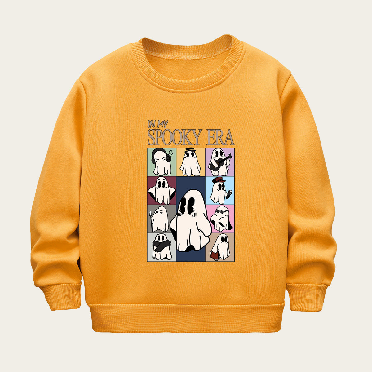 Kids Toddler Boys Girls Cartoon Print Fleece Sweater