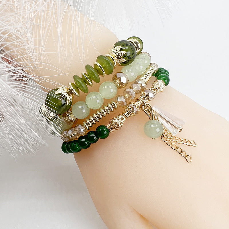 Boho Women Fashion Creative Crystal Beaded Bracelet