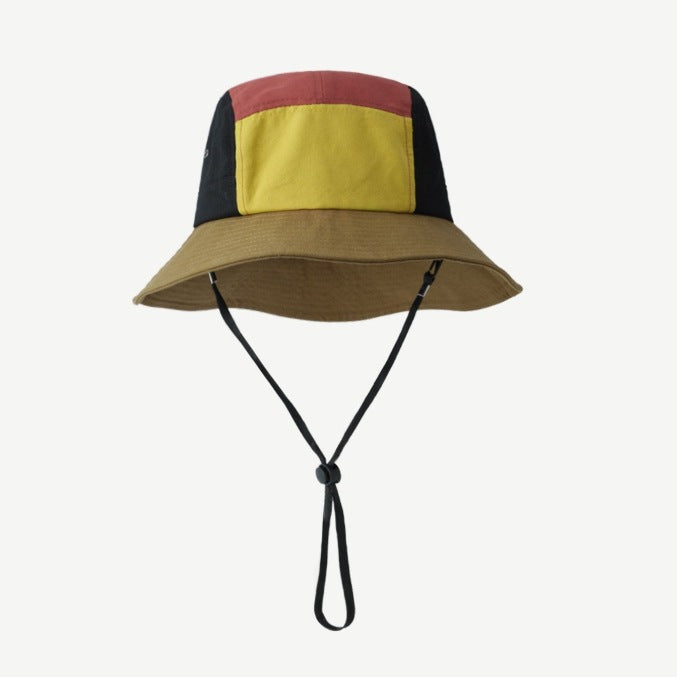 Women Fashion Casual Color Block Bucket Hats