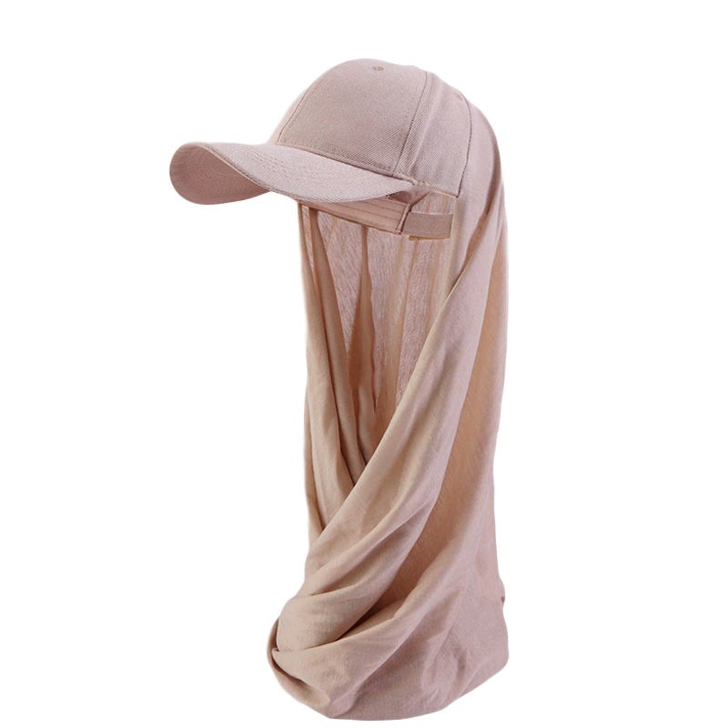 Casquette et écharpe pare-soleil une pièce tendance pour femme