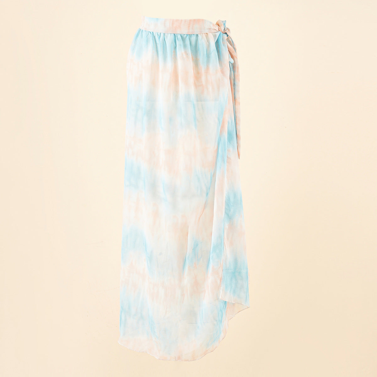 Summer Leopard Print Beach Chiffon Wrap Skirt