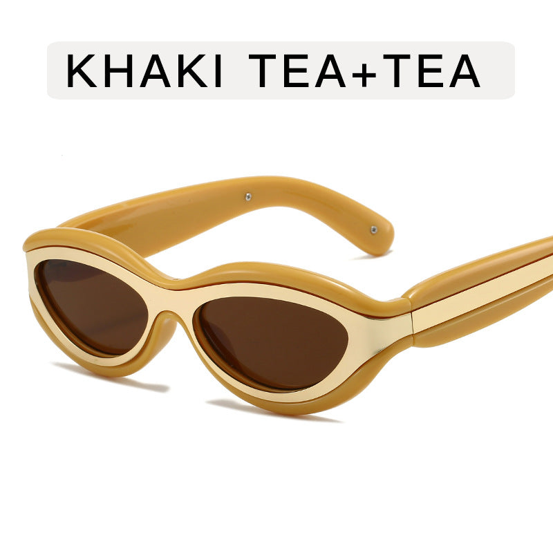 Fashion Personalized Anti-UV Large Frame Sunglasses