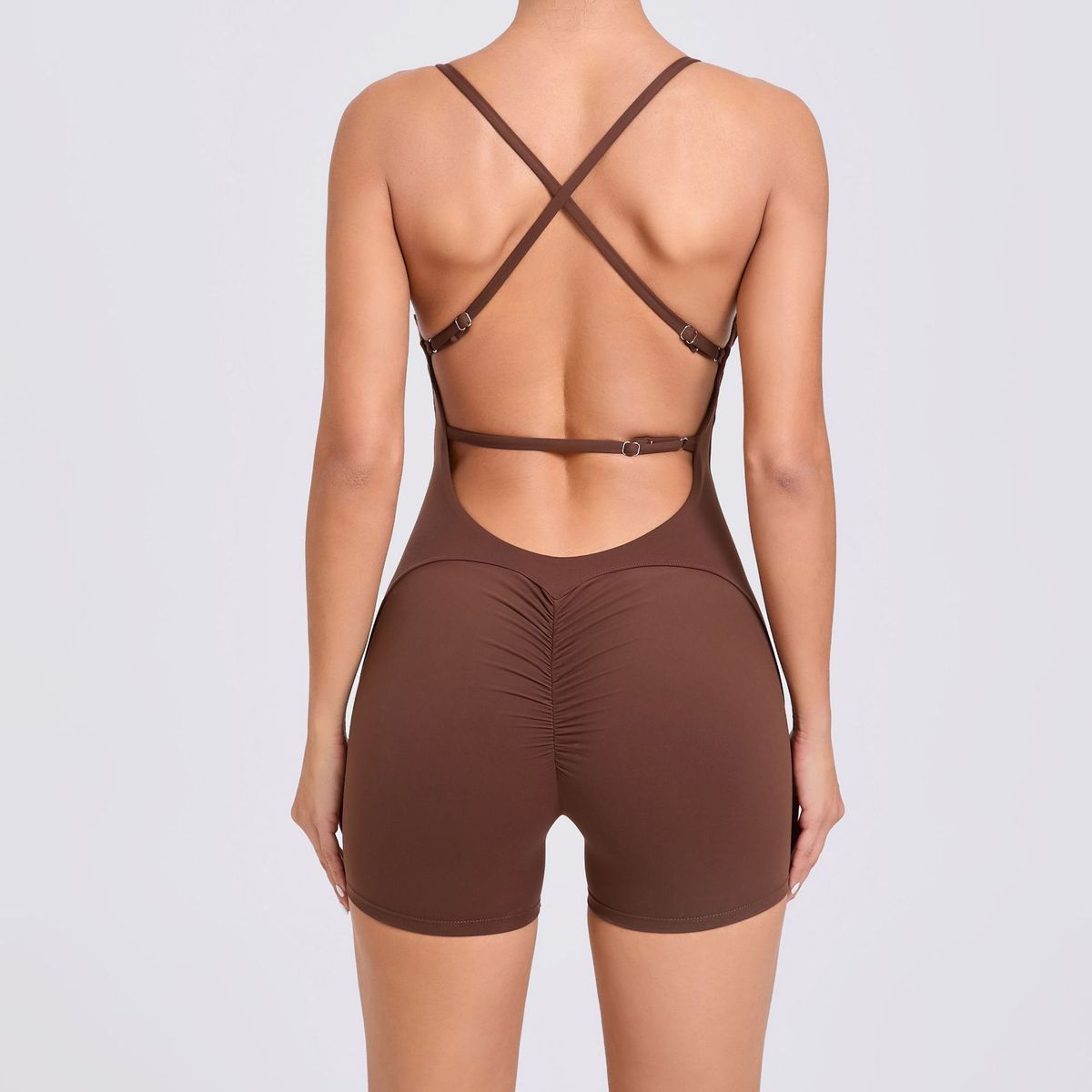 Women’s Hip-Lifting Fitness Backless Running Tights