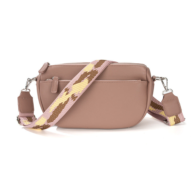 Women Casual Fashion Saddle Bag in PU Leather