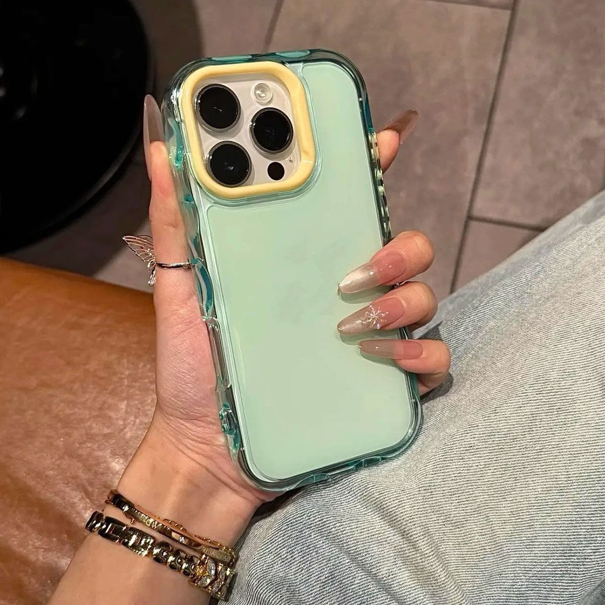 Fashion Solid Color Drop-Resistant Iphone Case