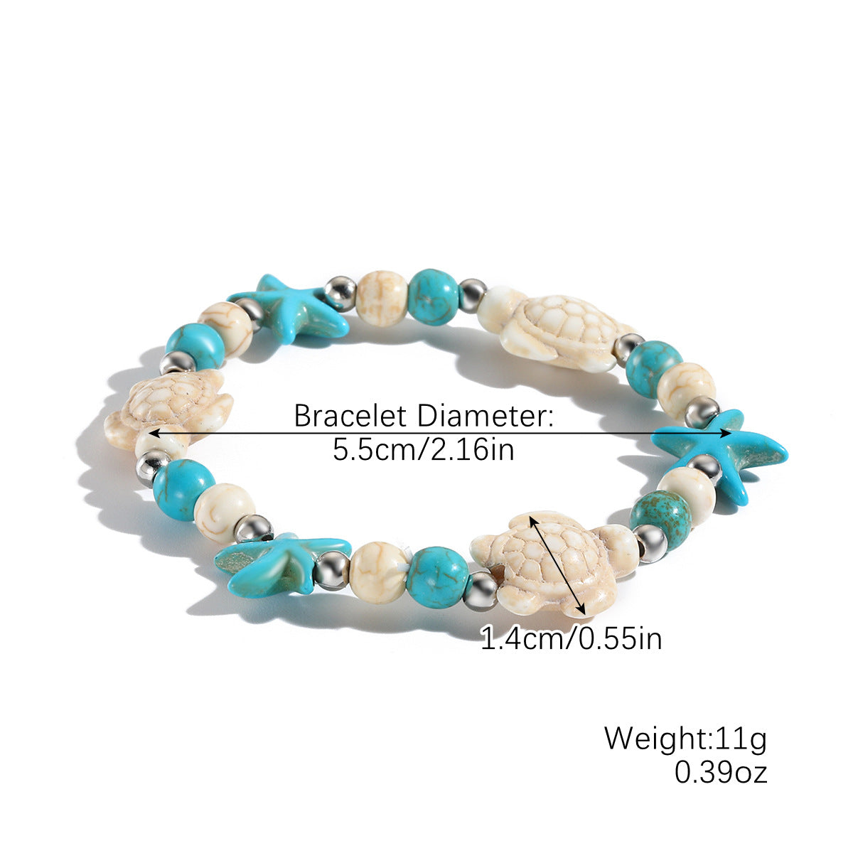 Women Fashion Boho Woven Knot Natural Shell Bracelet
