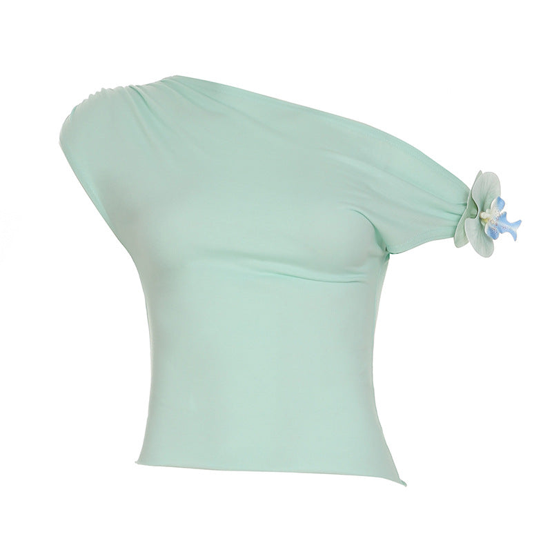 Floral Decor Women Summer Crop Top