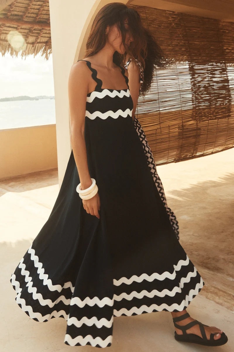 Robe élégante à imprimé floral pour les vacances, à la mode pour femmes
