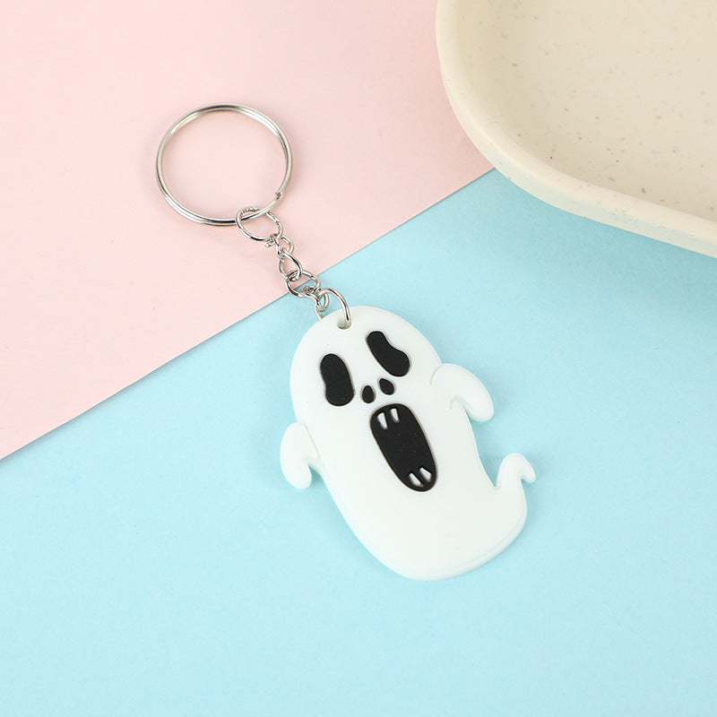 Cartoon Funny Pumpkin Ghost Spider Keychain Pendant