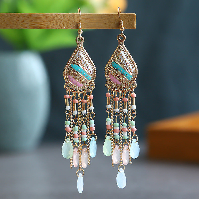 Bohemian Ethnic Style Retro Tassel Earrings