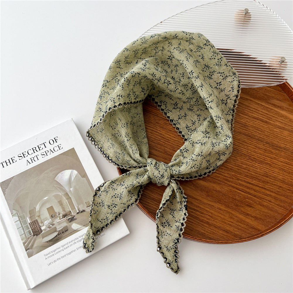 Summer Women Fashion Sunscreen Cotton Linen Scarf