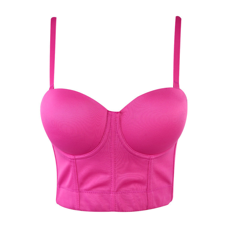 Women Fashion Solid Color Sling Corset