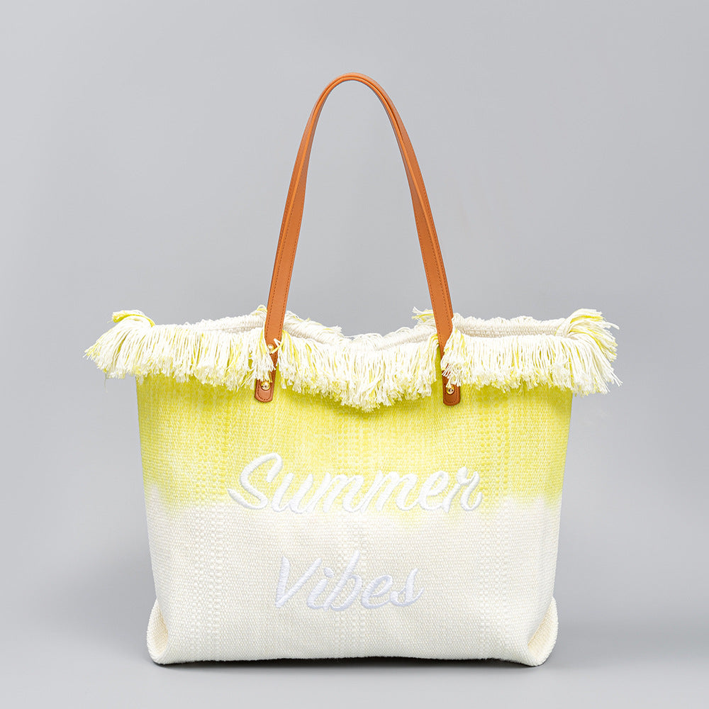 Sac fourre-tout brodé style bohème décontracté pour les fêtes