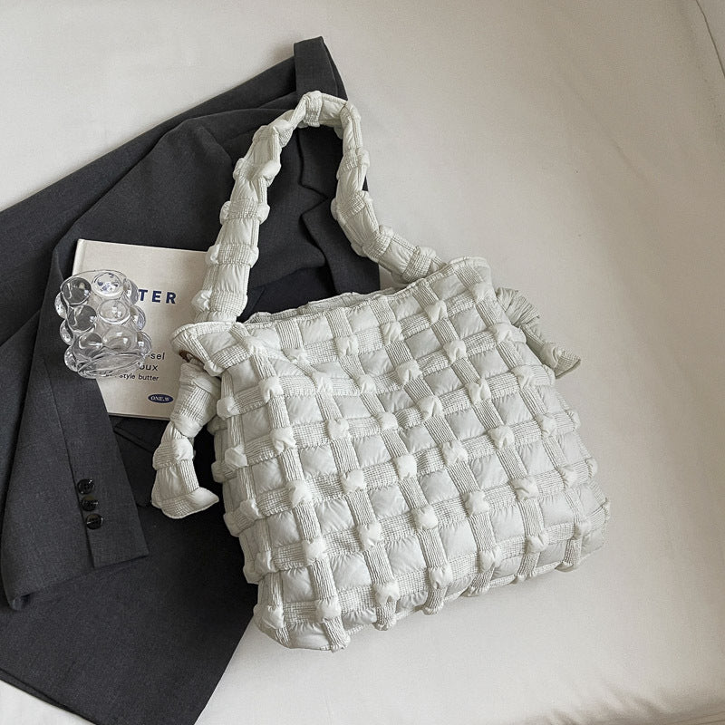 Bolso de hombro informal de gran capacidad para mujer, de color liso, estilo tote