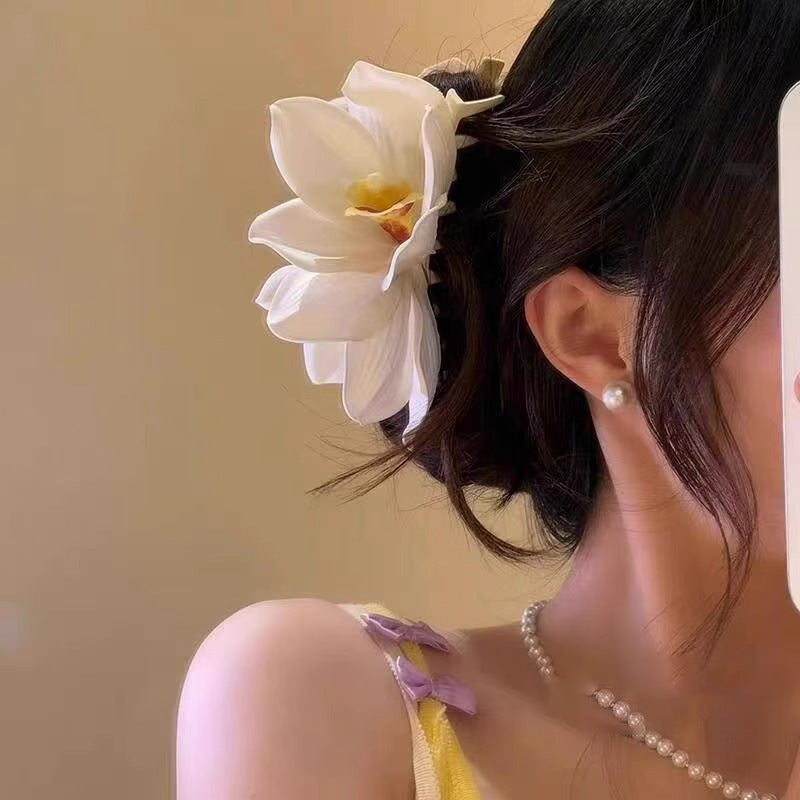Fashion Holiday Beach Simulation Flower Grab Clip