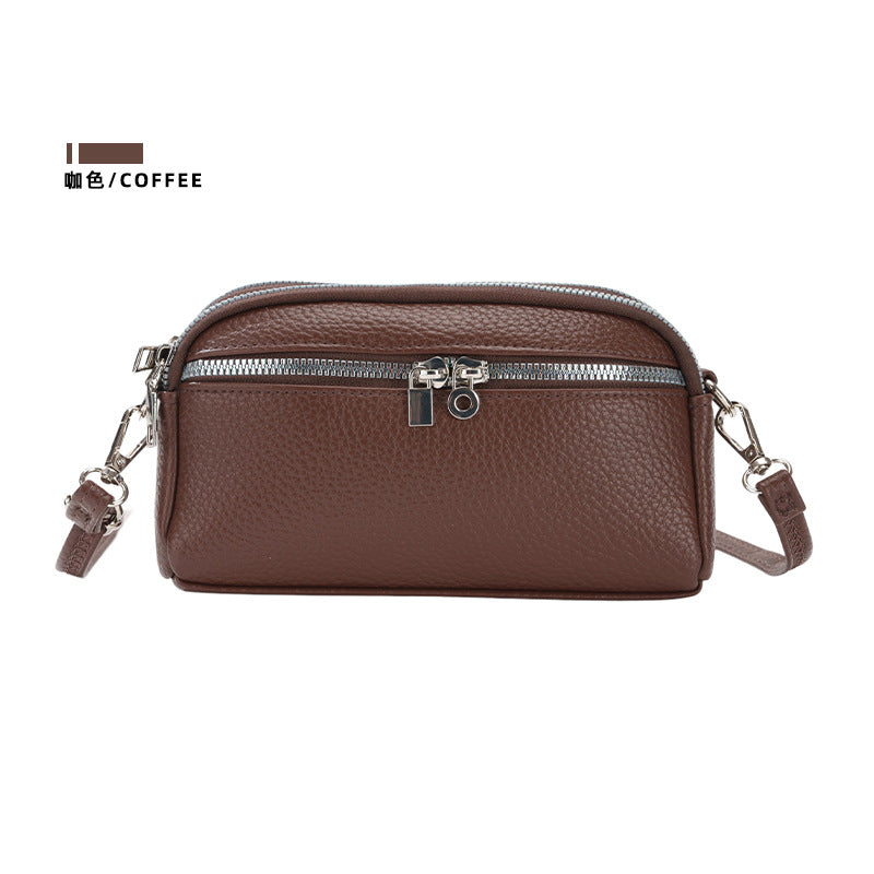 Women Casual Solid Color PU Leather Crossbody Bag