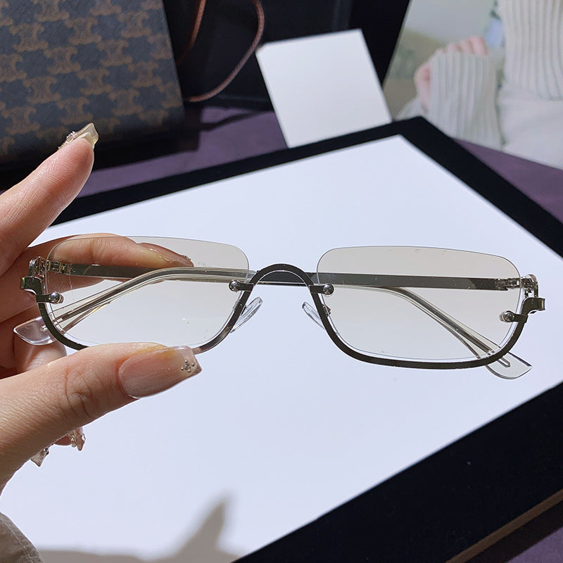 Gafas de sol cuadradas con montura pequeña y sencilla de moda para mujer