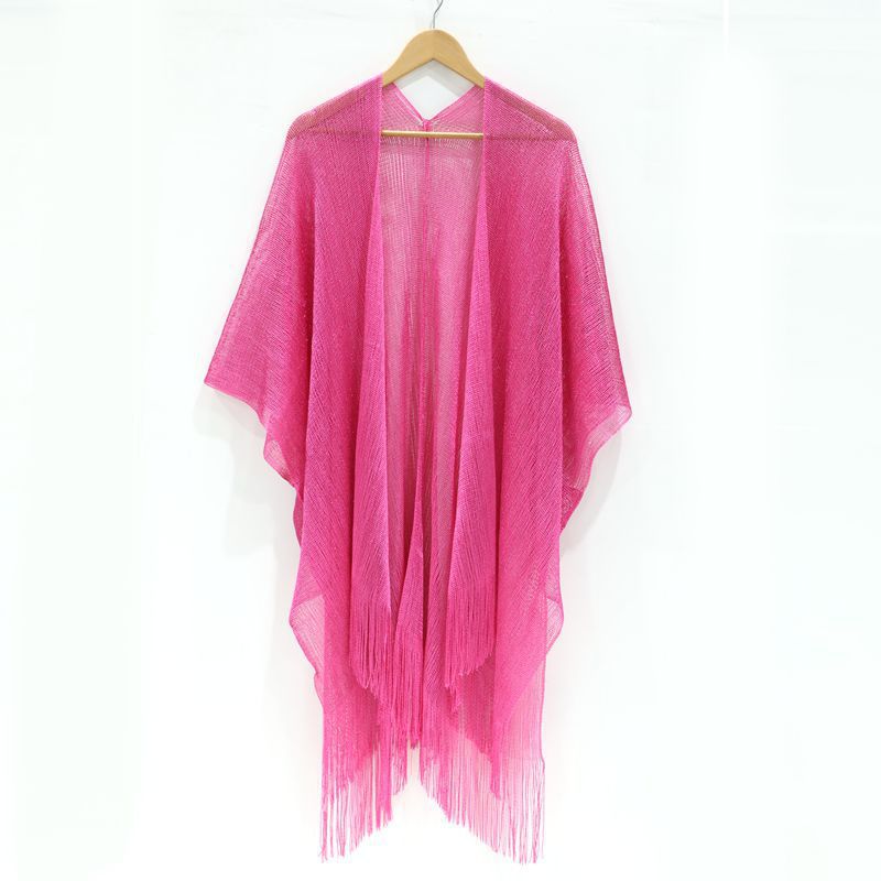 Women Sexy Stripe Tassel Cover-Ups