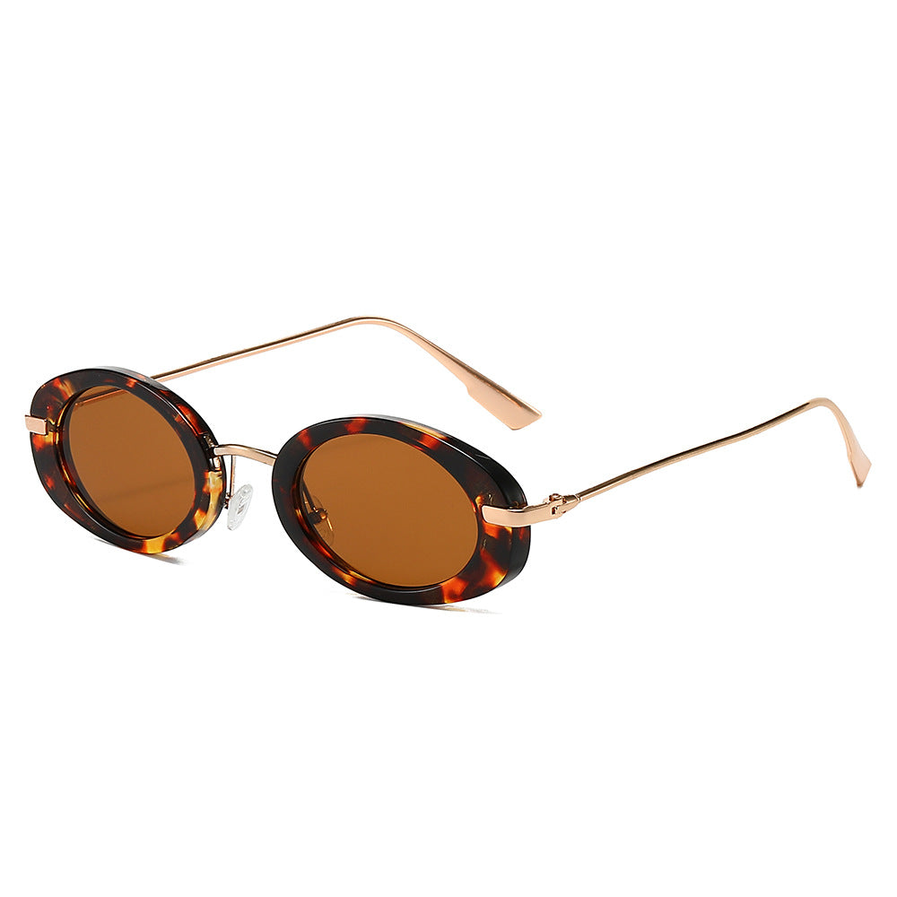 Women Retro Small Frame Oval Sunglasses Fashion Glasses for Women