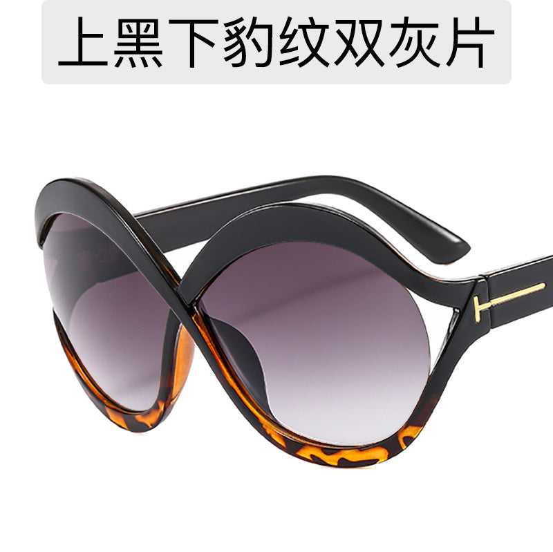 Gafas de sol de moda con montura grande