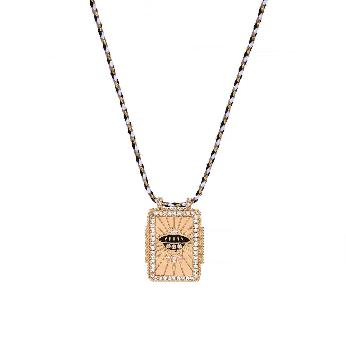 Collier avec pendentif soleil, lune et mauvais œil pour femme, style bohème