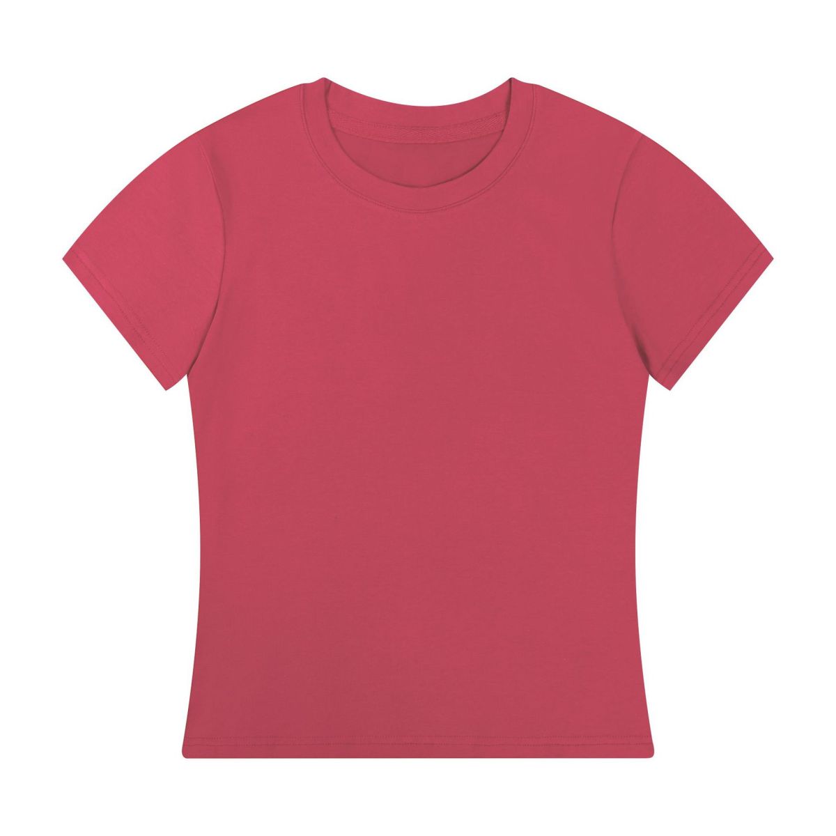 T-shirt d'été décontracté de couleur unie pour femme