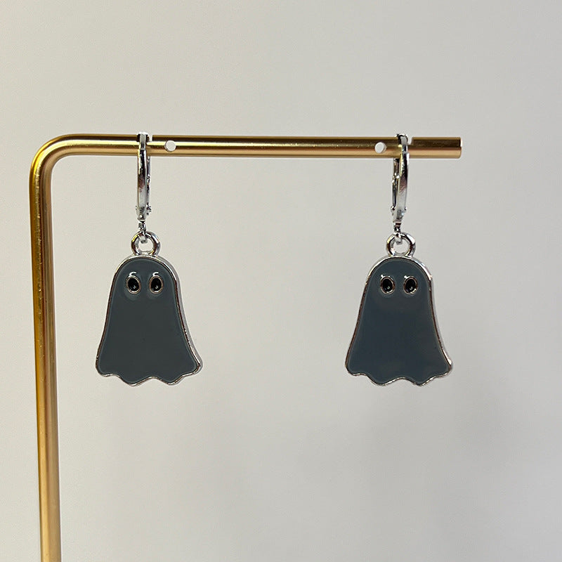 Women Fashion Cute Halloween Walking Ghost Earrings