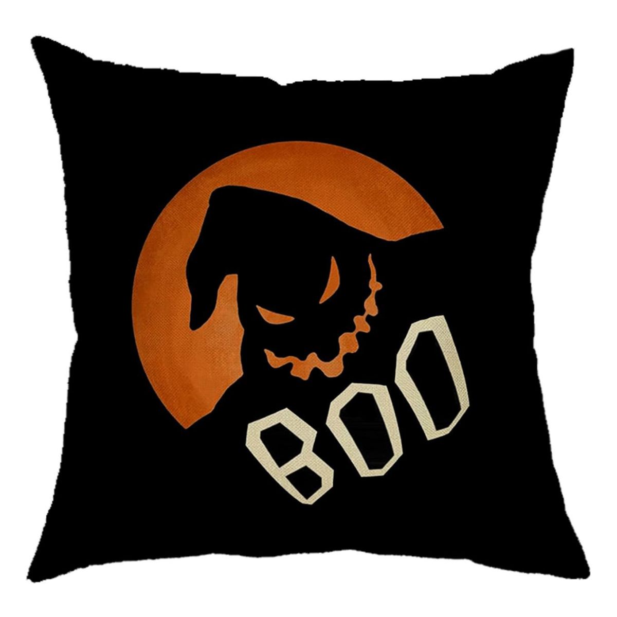 Halloween Pumpkin Skull Print Linen Sofa Cushion Cover