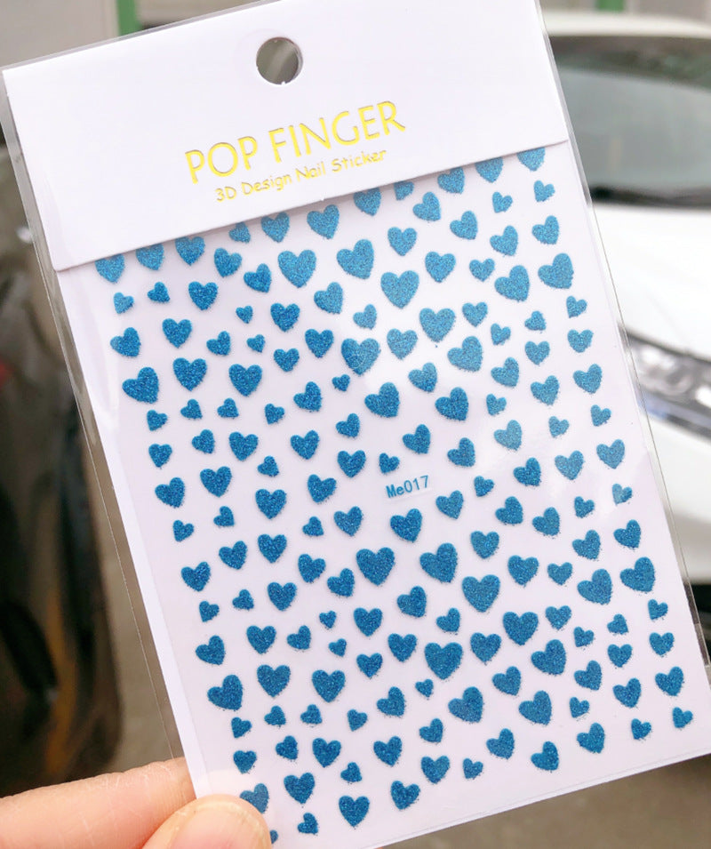 Pegatinas de uñas de amor para San Valentín
