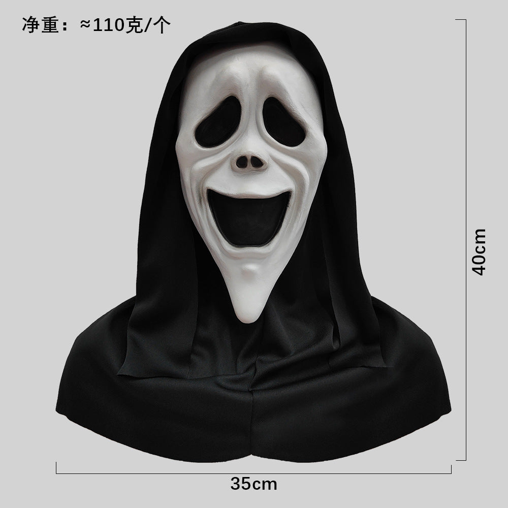 Máscara de calavera de látex blanca de Halloween Scream Horror
