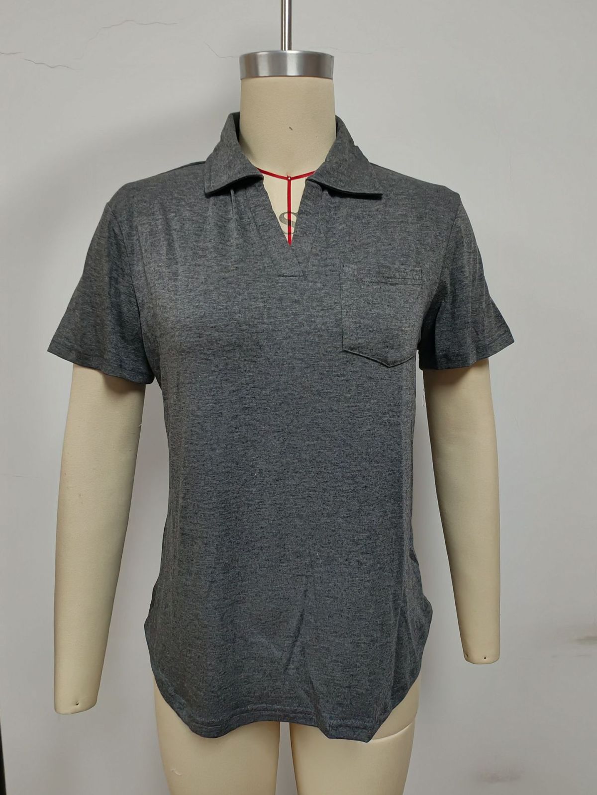 Spring And Summer Solid Color Basic Women Short-Sleeved Blank T-Shirt