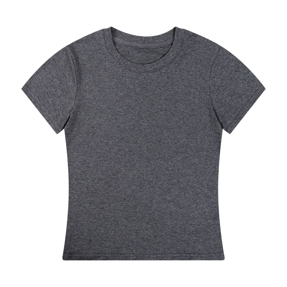 T-shirt d'été décontracté de couleur unie pour femme