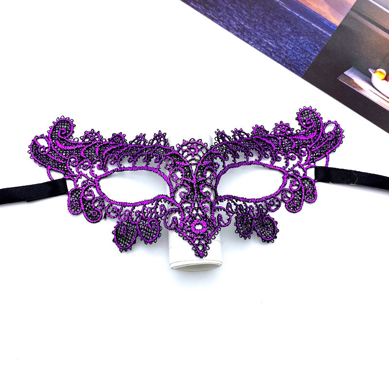 Women Fashion Cutout Sexy Lace Fox Halloween Mask