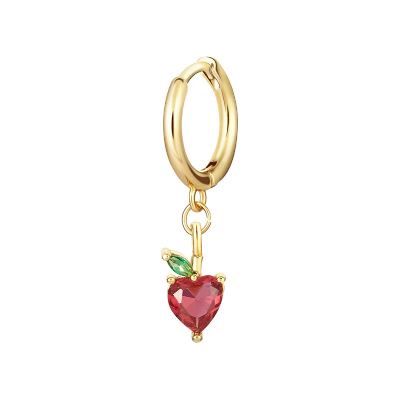 Boucles d'oreilles exquises en zircon multicolore pour femmes