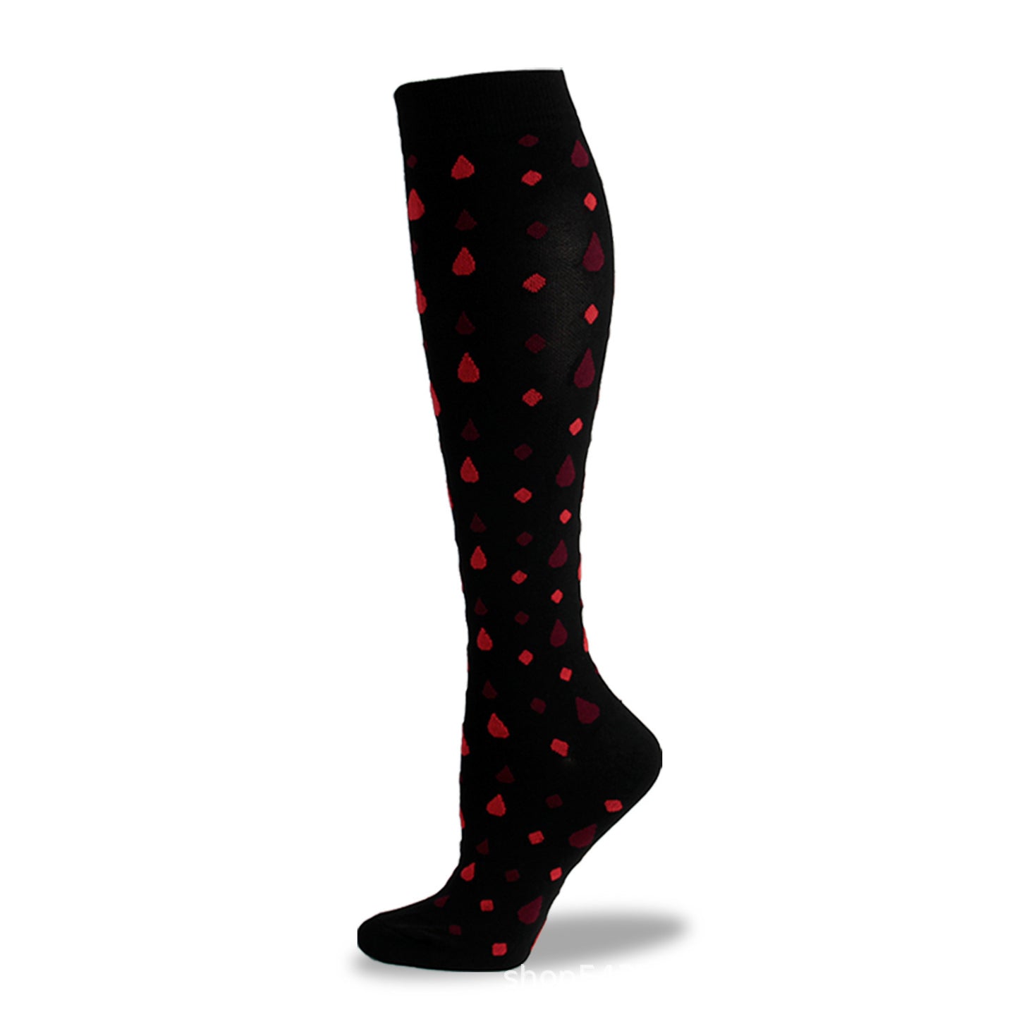 Chaussettes de sport de compression amusantes pour femmes avec motif tête de mort pour Halloween