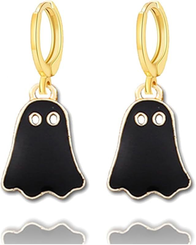 Women Fashion Cute Halloween Walking Ghost Earrings