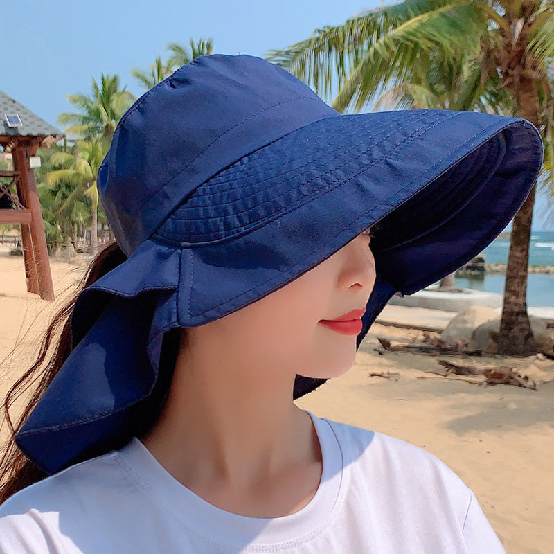 Women Fashion Solid Color Outdoor Riding Bucket Hats