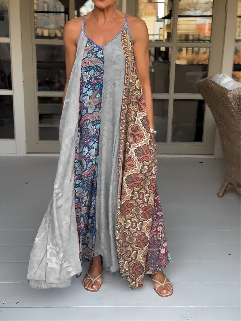 Summer Women Casual Vacation Beach Maxi Dress