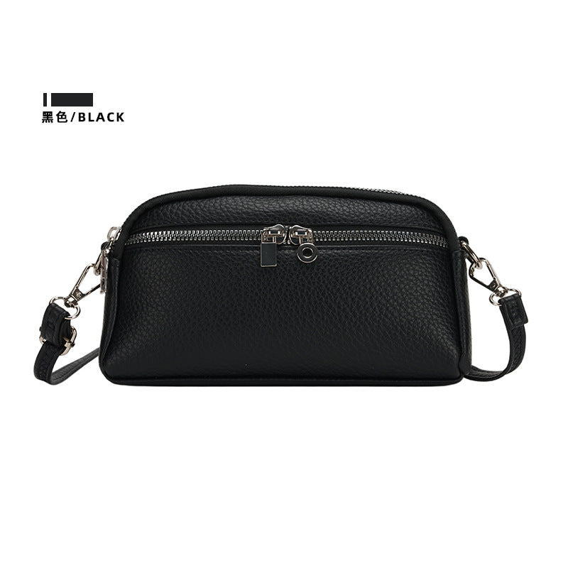 Women Casual Solid Color PU Leather Crossbody Bag