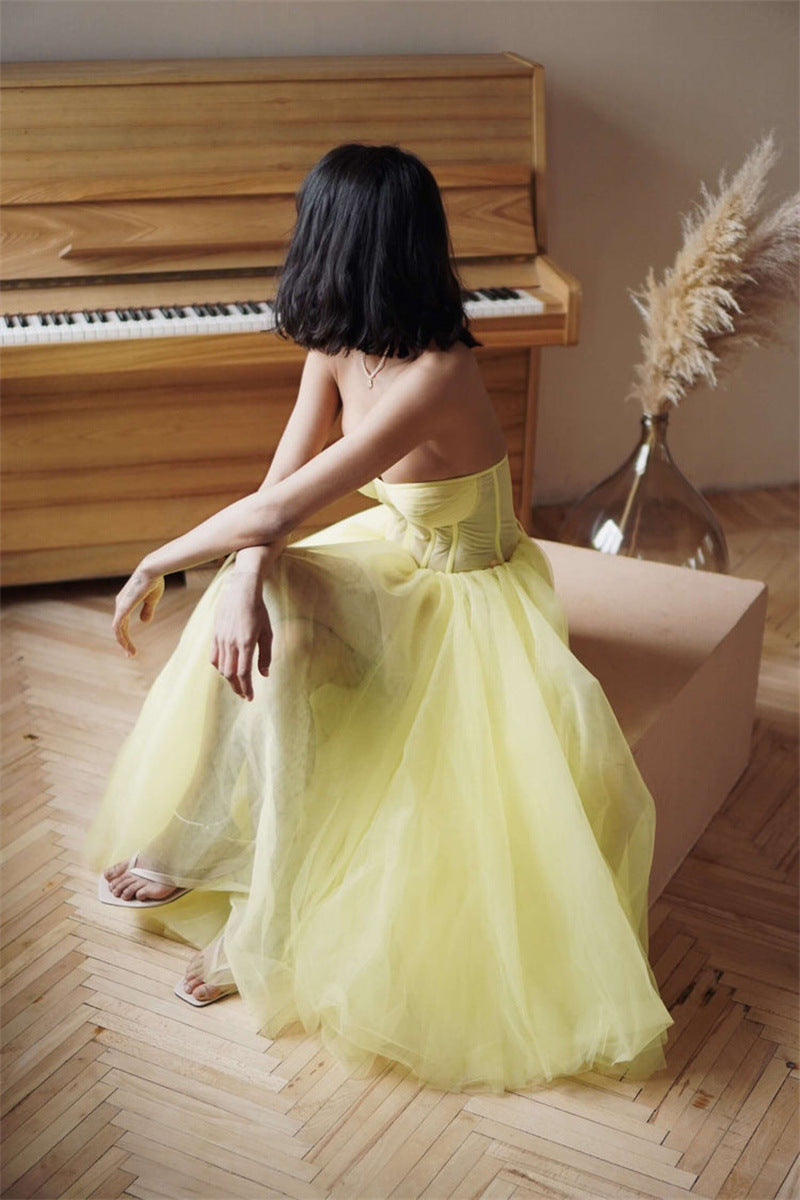 Vestido de fiesta elegante de encaje tubo midi para mujer