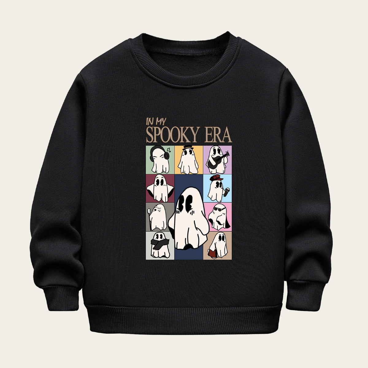Kids Toddler Boys Girls Cartoon Print Fleece Sweater