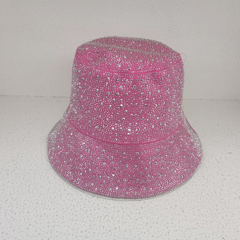 Gipsophila Flash Rhinestone Fashion Casual Bucket Hat