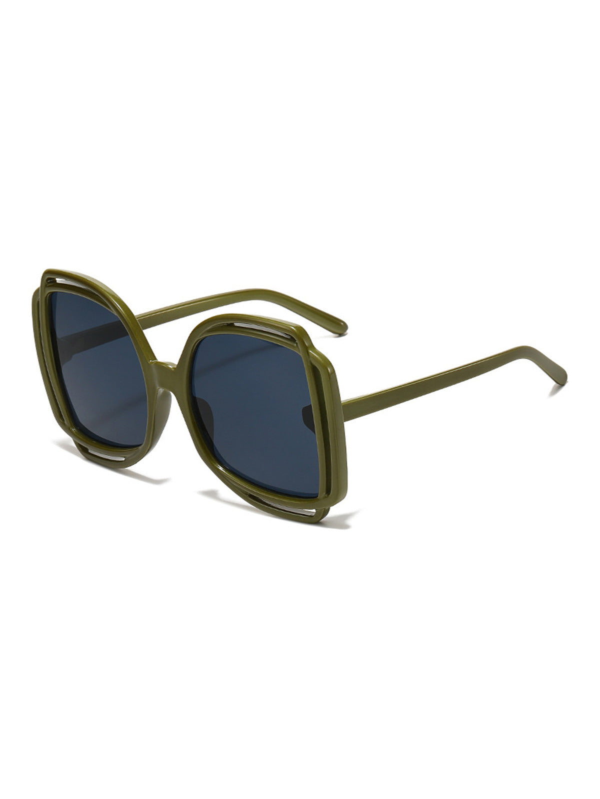 Fashion Personalized Hollow Square Sunglasses